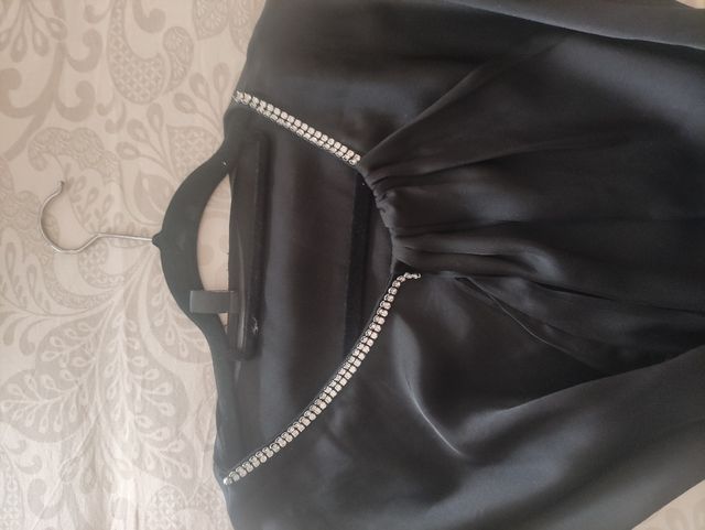 Blusa negra fiesta
