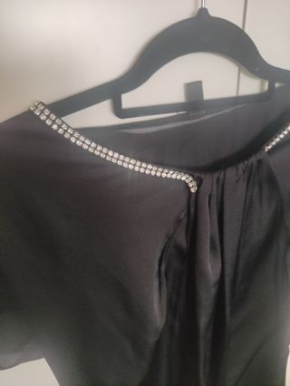 Blusa negra fiesta