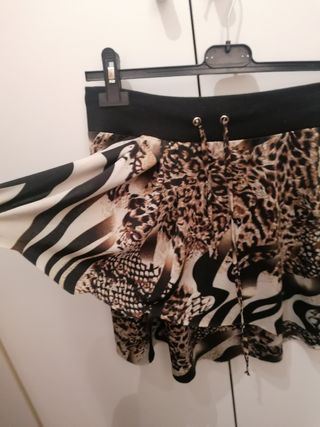 Gonna con elastico in vita, taglia unica