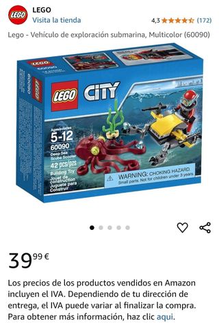Lego city exploración submarina 60090