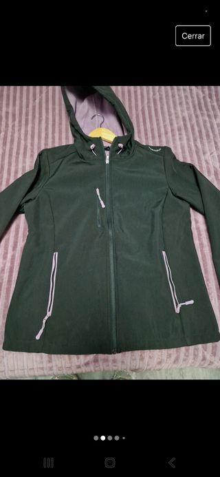 Chaqueta negra neopreno mujer