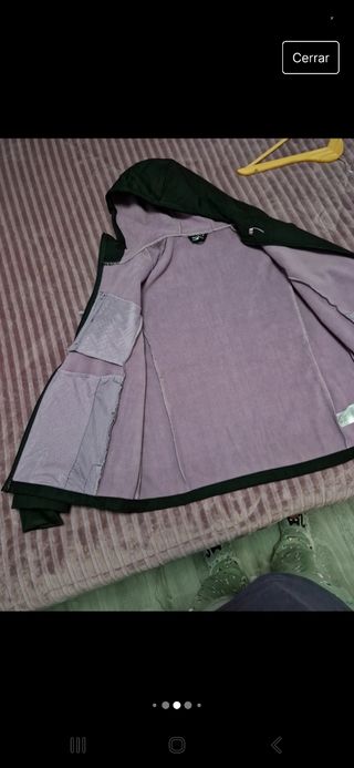 Chaqueta negra neopreno mujer