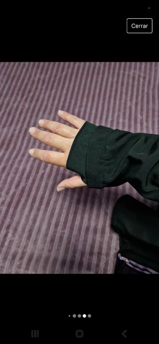 Chaqueta negra neopreno mujer