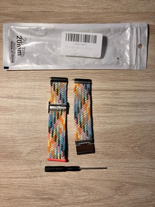 Correa reloj 20mm multicolor nylon