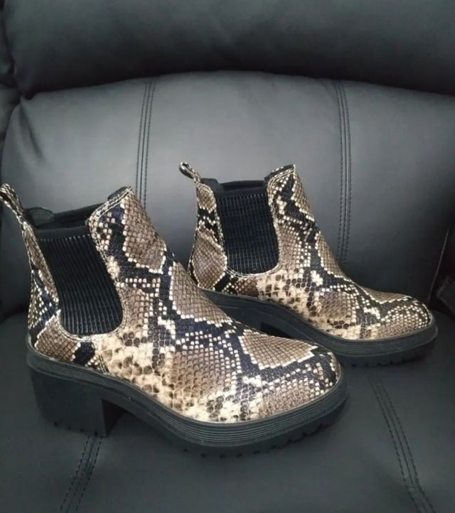 Botines animal print nuevos