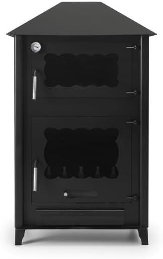 Estufa de leña con horno campana