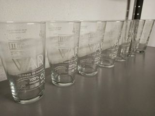 7 bicchieri birra del Birrificio War