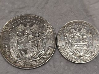 Monedas de plata Panamá 