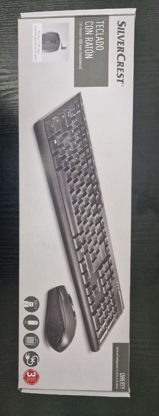 Teclado con ratón inalámbrico