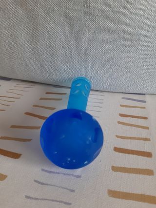 Vasetto blu in vetro
