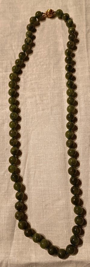 Collana pietra dura giada verde