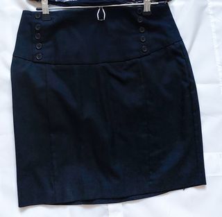 Falta alta negra Basica ZARA y body regaloa