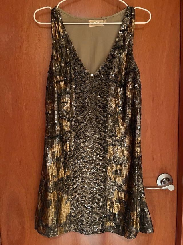 Mini vestido fiesta de lentejuelas de bdba