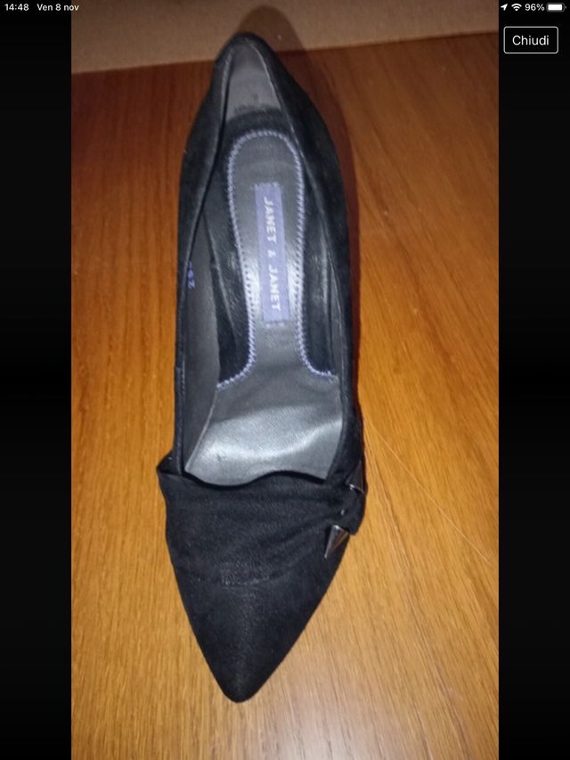 Décolleté Rodari ,alte ,N 38  Camoscio nero