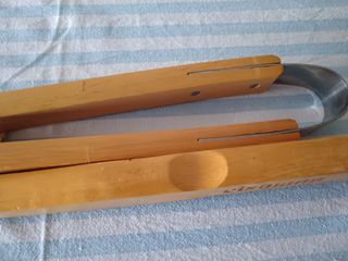 Set 2 pezzi utensili barbecue in acciao