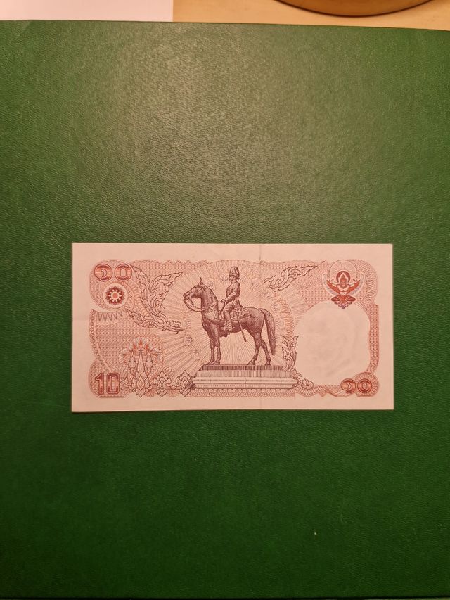Banconota 10 Bath Thailandia