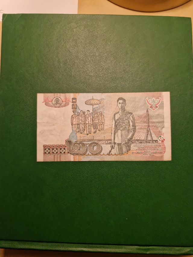 Banconota 20 Bath Thailandia