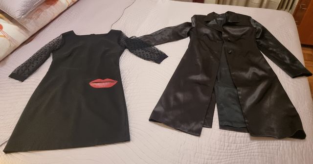 Abrigo de vestir negro