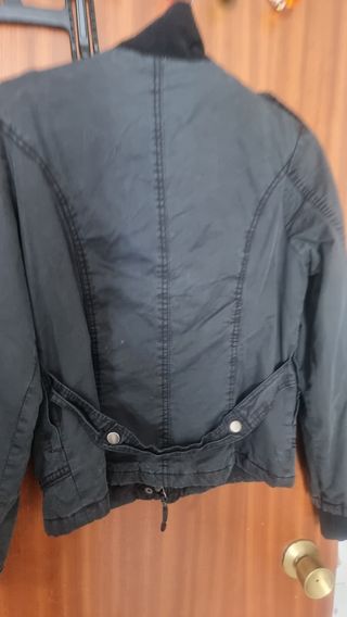Cazadora vaquera negra talla s