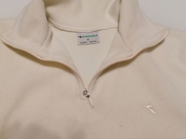 Pile unisex bianco 12 anni Diadora