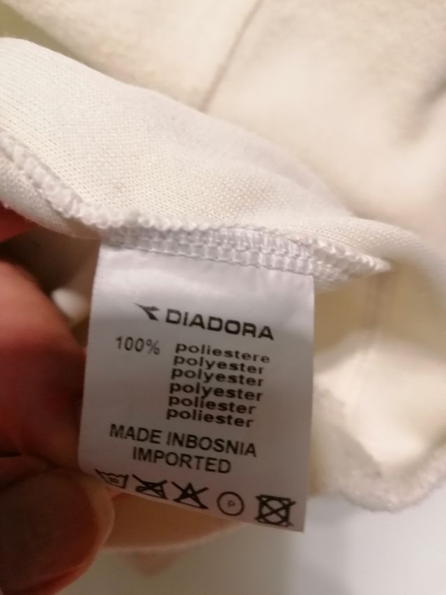 Pile unisex bianco 12 anni Diadora