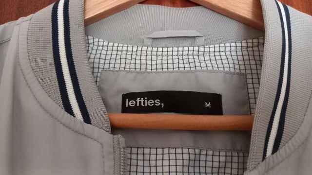 Cazadora bomber hombre gris claro Lefties