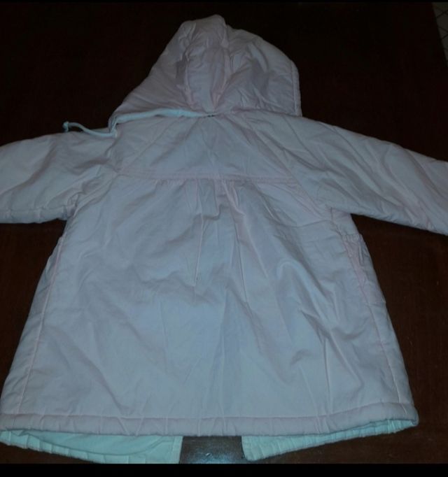 Giubbotto tg12 mesi rosa con cappuccio staccabile