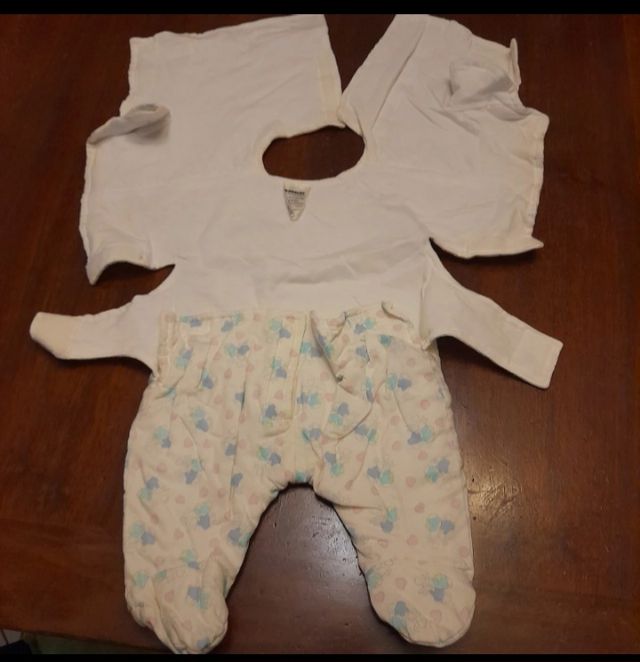 Tutina imbottita da esterno bianca 0/6 mesi