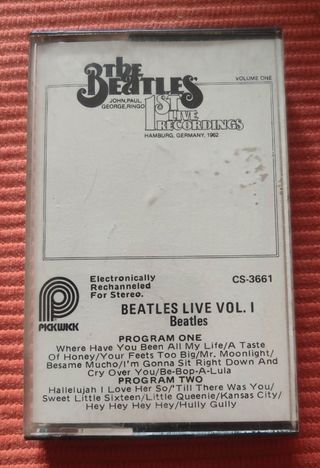 Cassetta audio/music tape Beatles Live 