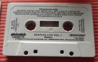 Cassetta audio/music tape Beatles Live 