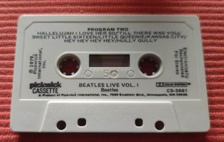 Cassetta audio/music tape Beatles Live 