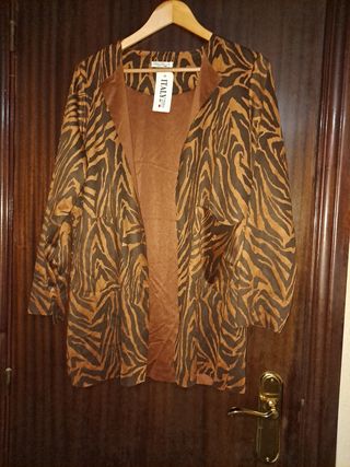 Chaqueta de antelina de 44 a 46