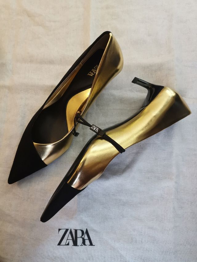 Tacones bajos Zara Nuevos 🔖 💯