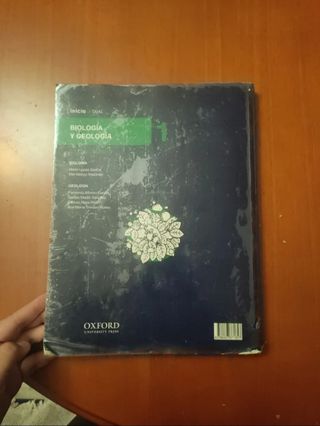 Libro biología 1° Bachillerato