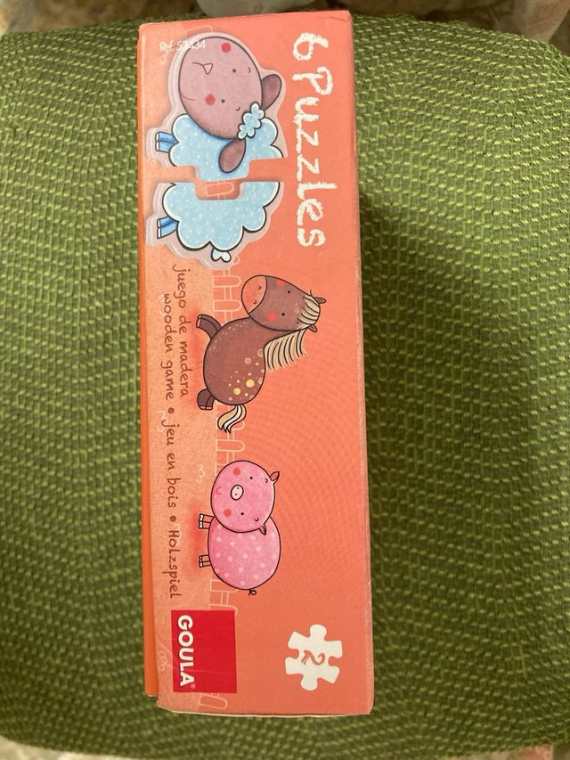 6 puzzles bebes 2 años