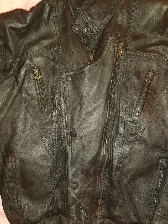 Chaqueta de cuero Aviador