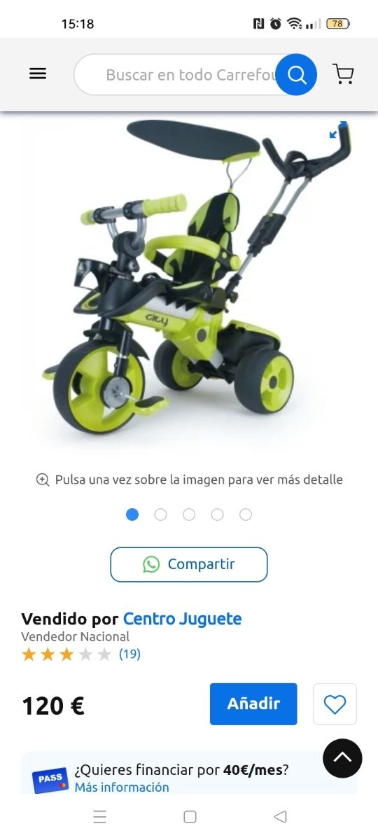 Triciclo para niños