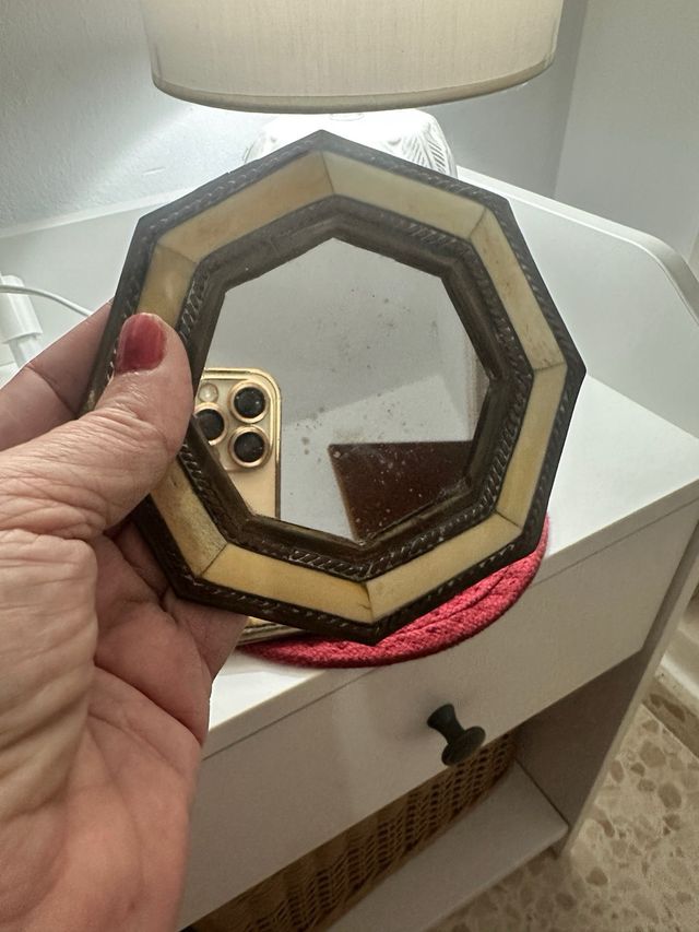 Mini espejos de nacar vintage