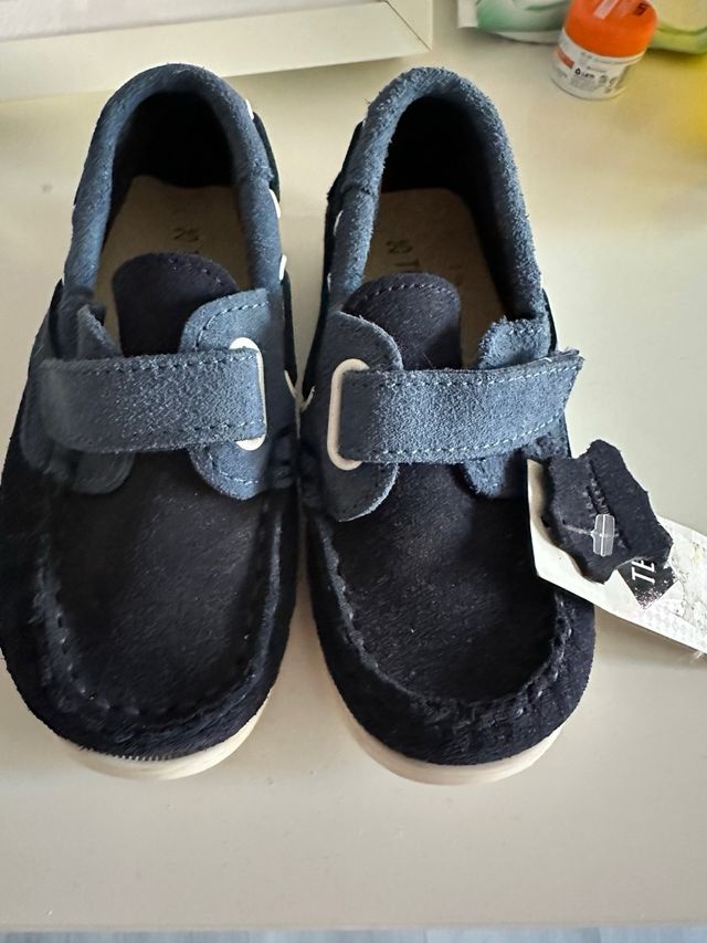 Zapatos niño vestir azul