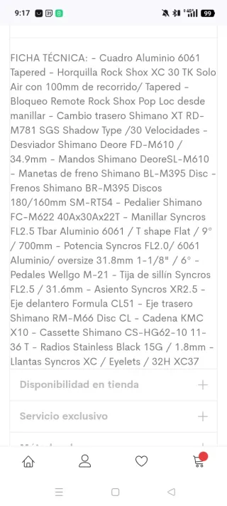 Bicicleta Scott scale 765