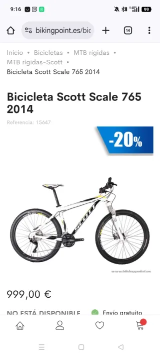 Bicicleta Scott scale 765