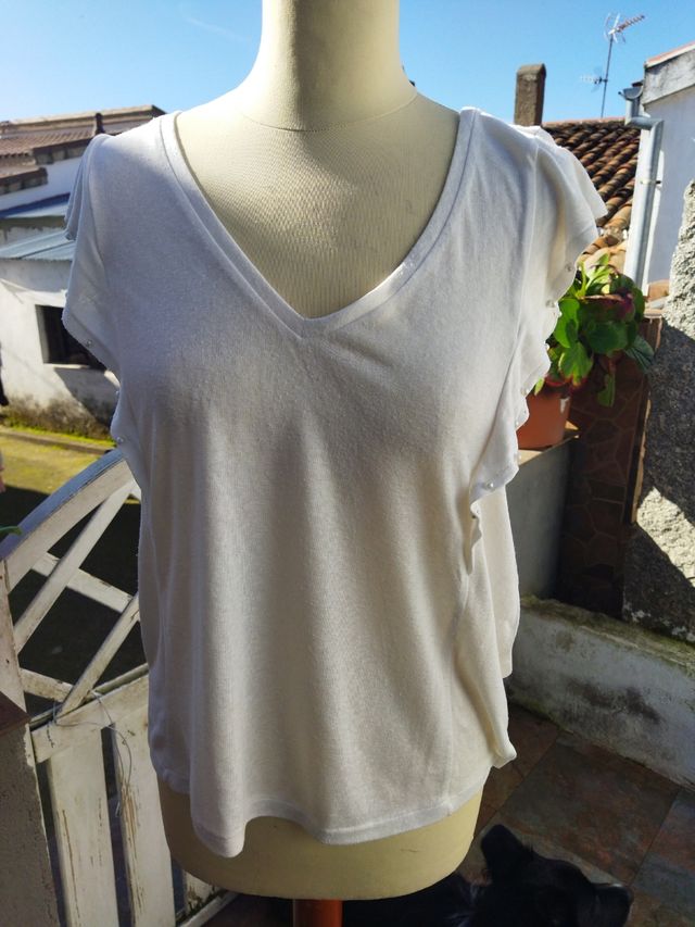 Camiseta blanca Springfield talla M