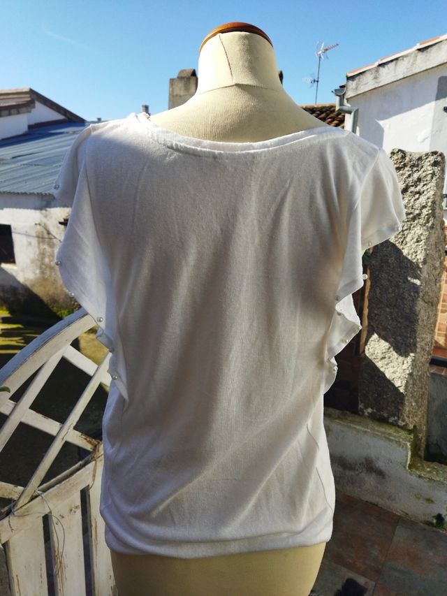 Camiseta blanca Springfield talla M