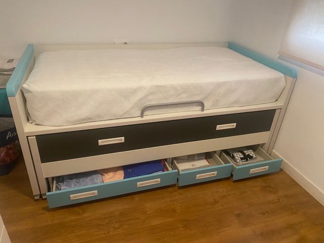 Cama nido con cajones