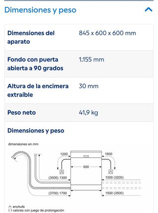 Lavavajillas Balay blanco 60 cm