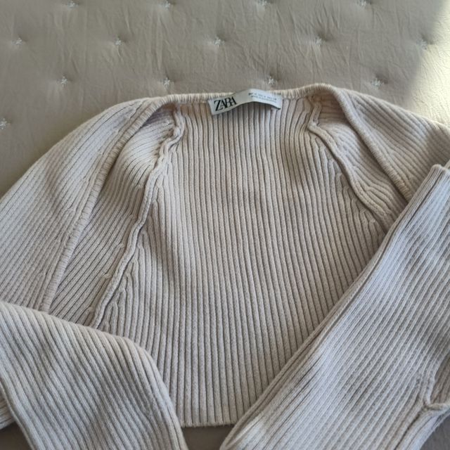 Ideal bolero beige Zara talla M 
