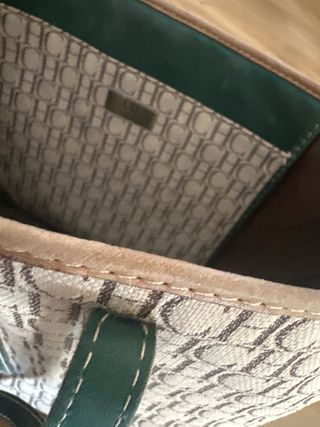 Bolso shopper Carolina Herrera monogram verde