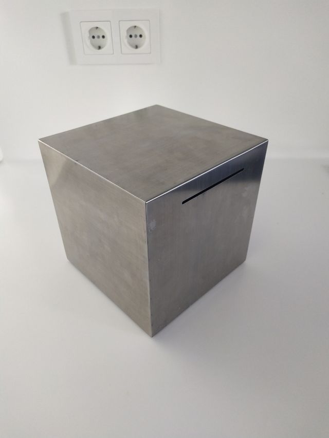 NUEVO Hucha acero inoxidable