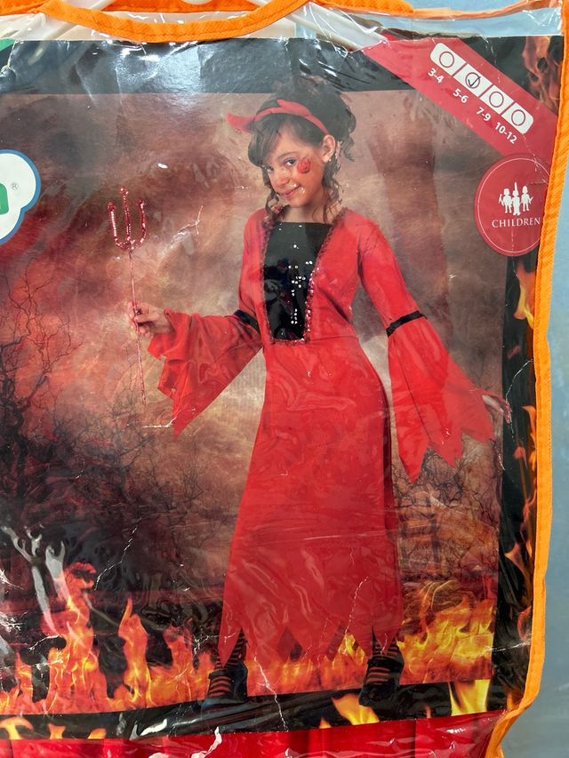 Disfraz demonia niña