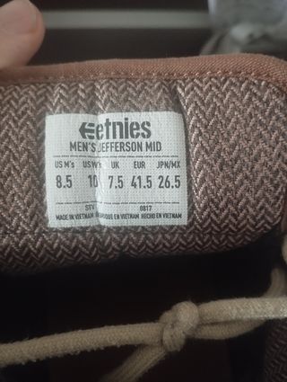 Zapatillas Etnies, skate urban